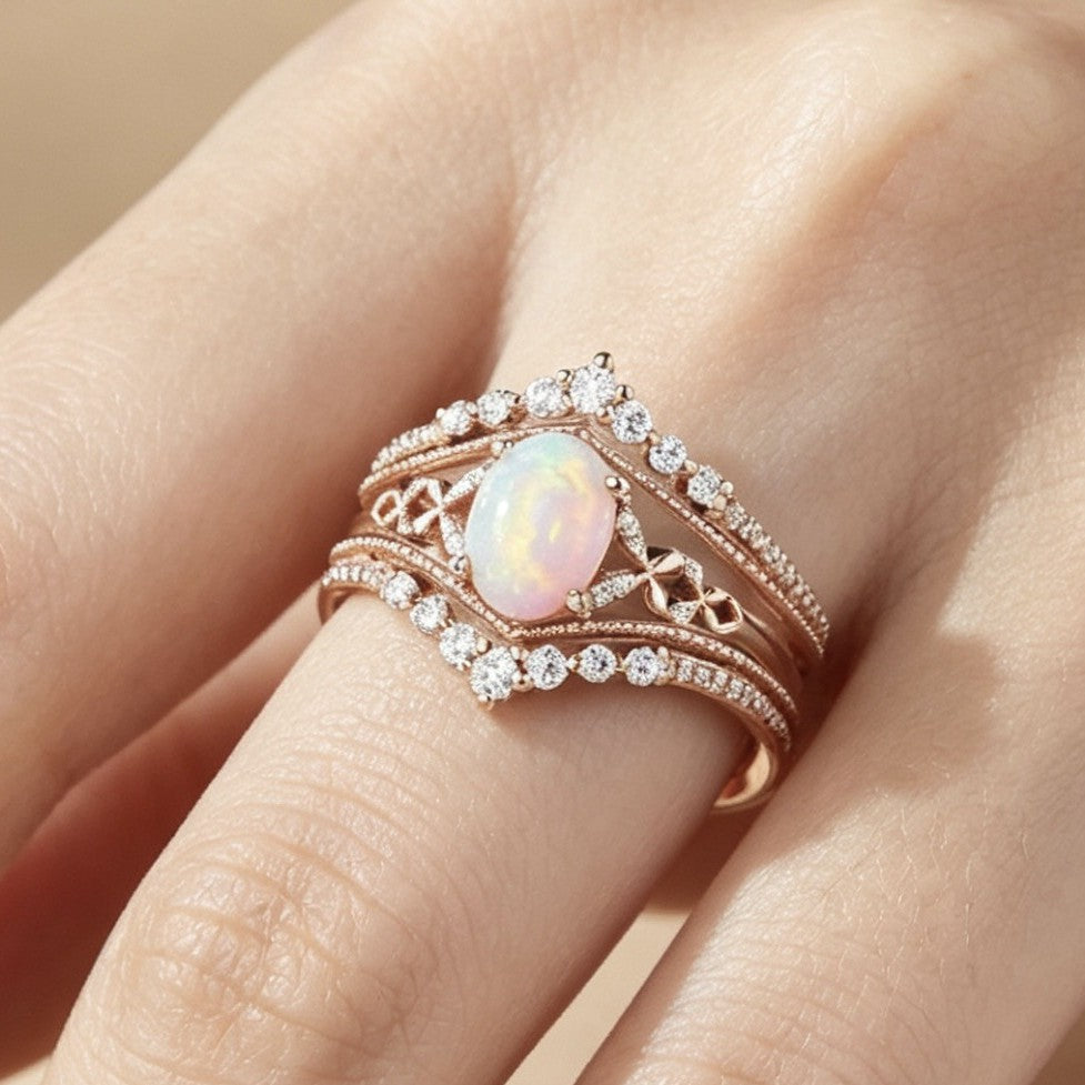 New Rose Gold Cross Couple Rings