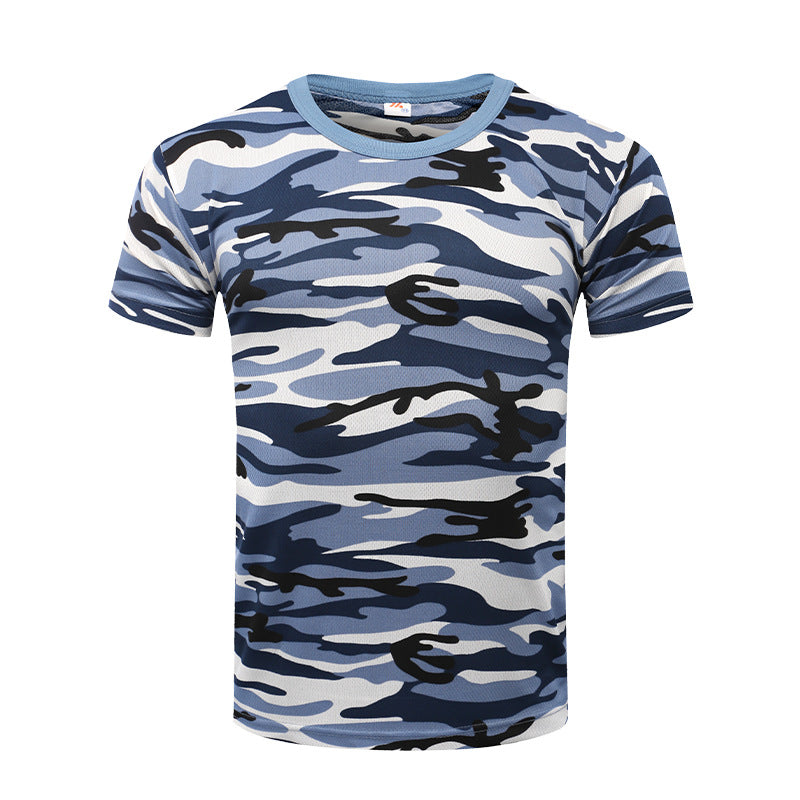 Camouflage Short-sleeved Men's Summer Quick-drying Sports T-shirt Outdoor Physical Fitness