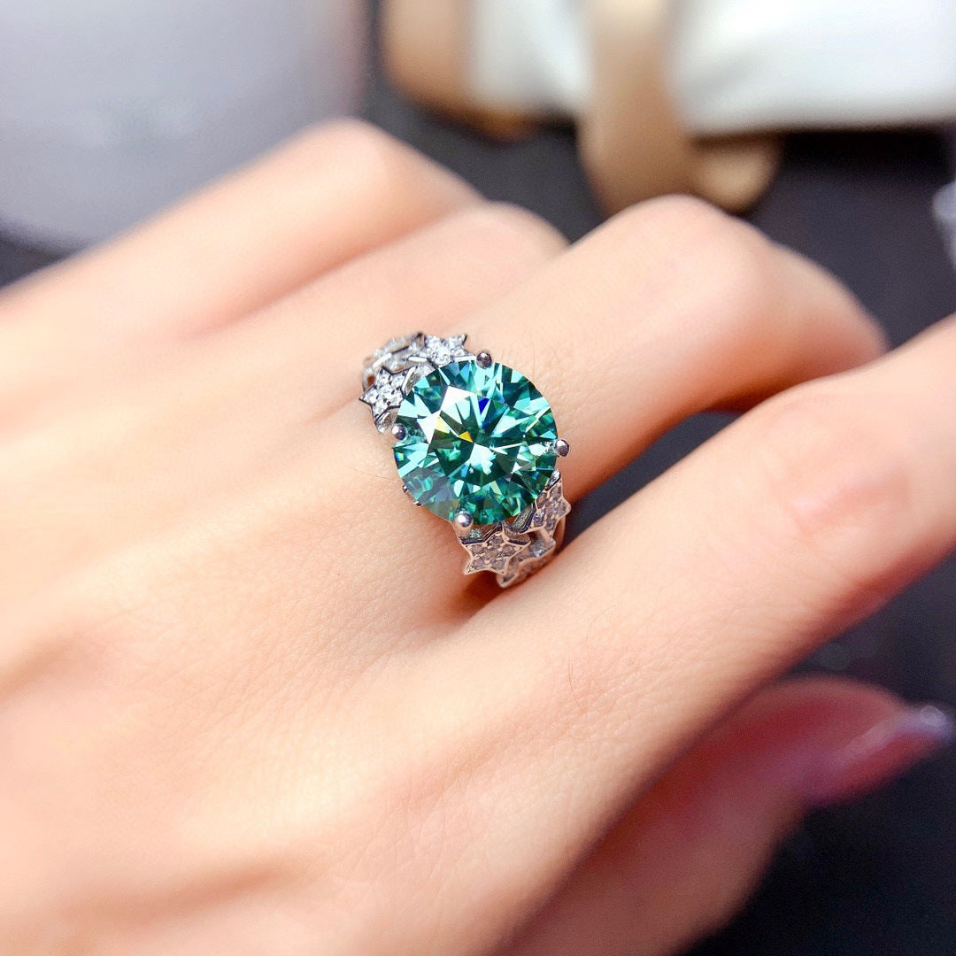 Luxury Milky Way Micro-Set Color Gemstone Ring