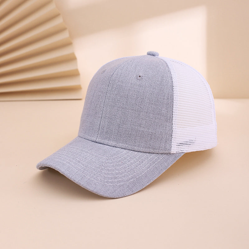 Multi-color Mesh Fabric, Breathable, Wide-brimmed Sun Protection, Adjustable, Simple And Fashionable Baseball Cap For Casual Sports, Travel, Commuting.