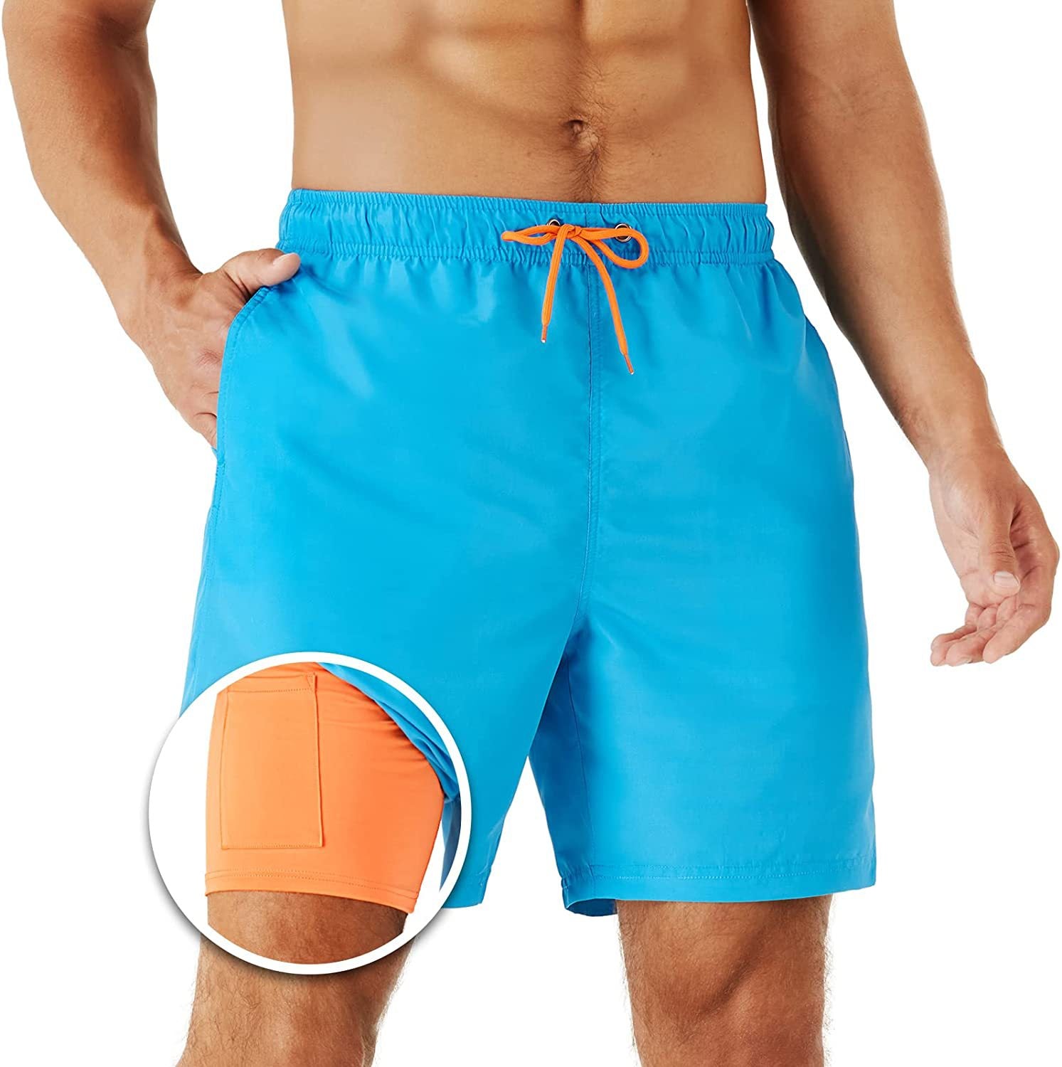 Anti-Embarrassment Quick-Dry Solid-Color Shorts