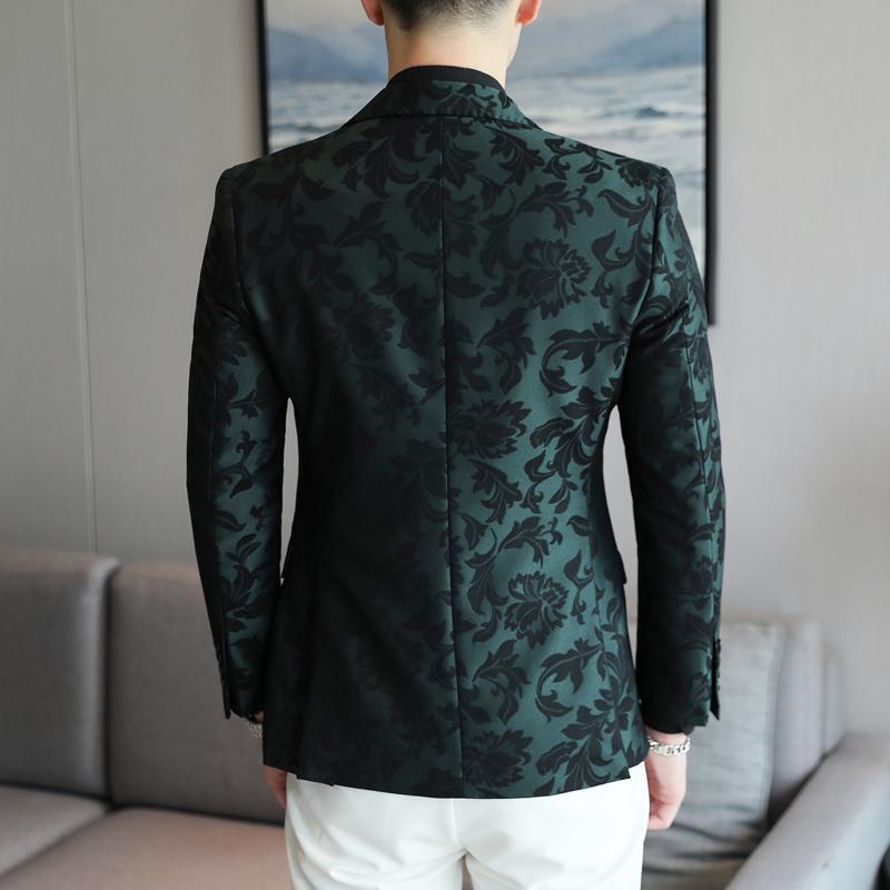 SpringSummer Mens New Solid-Colored Slim-Fit Suit Jacket