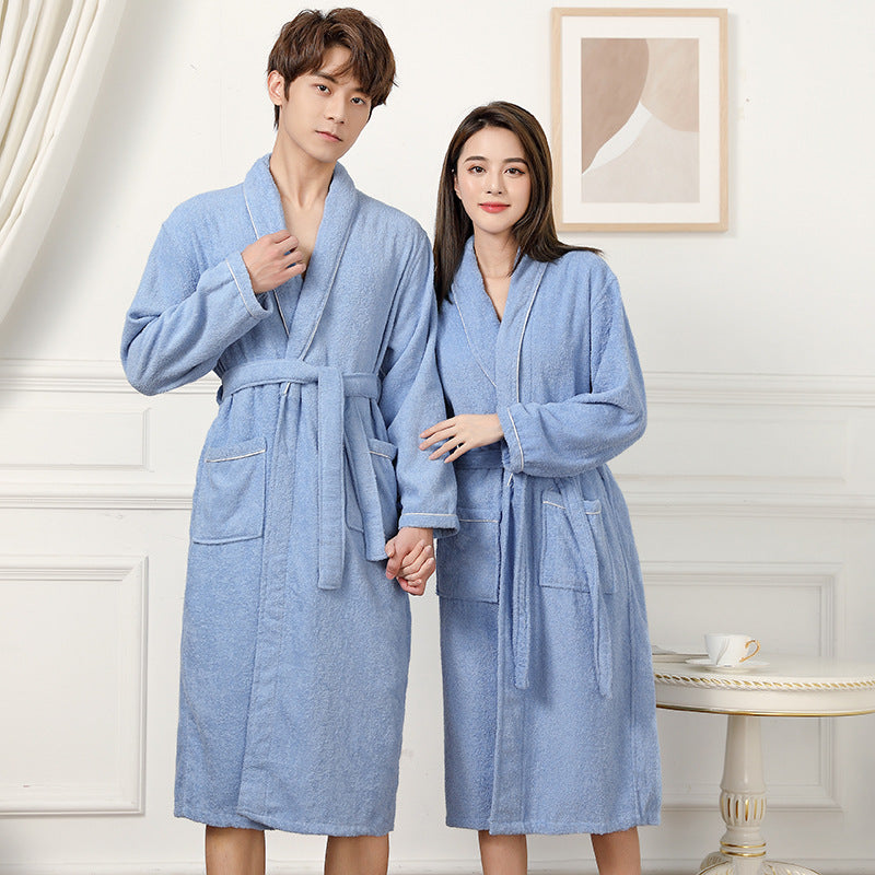 Towel Material Bathrobe Men's And Women's