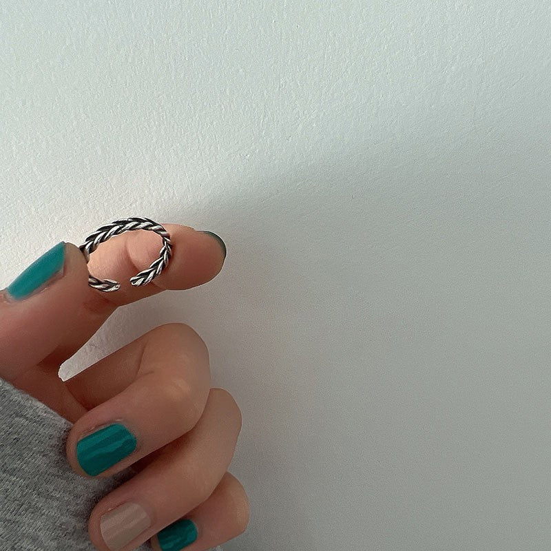 INS Style Minimalist Non-Tarnish 925 Silver Band Rings