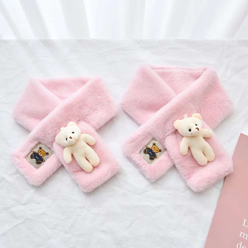 Versatile Cartoon Solid-Color Scarf