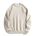 Suede-look Solid-color Casual Hoodie For Men