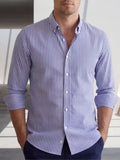 Men's Long-sleeve Striped Base-layer Shirt