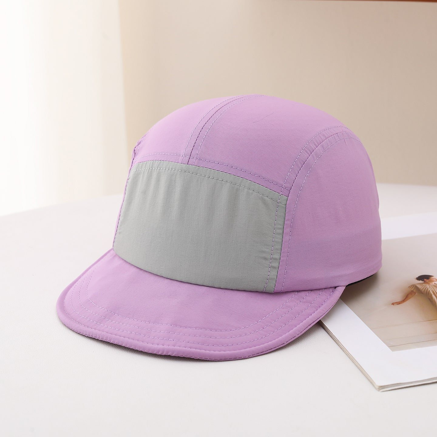 Men's Multi-color Adjustable Flat Brim Hip-hop Hat With Sun Protection, Quick-drying Soft Top, Versatile For Casual Wear, Suitable For Outdoor Sports, Hiking, Outings, And Shopping.
