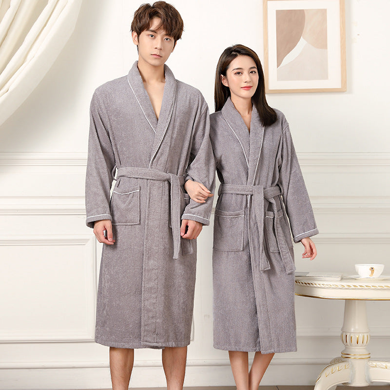 Towel Material Bathrobe Men's And Women's