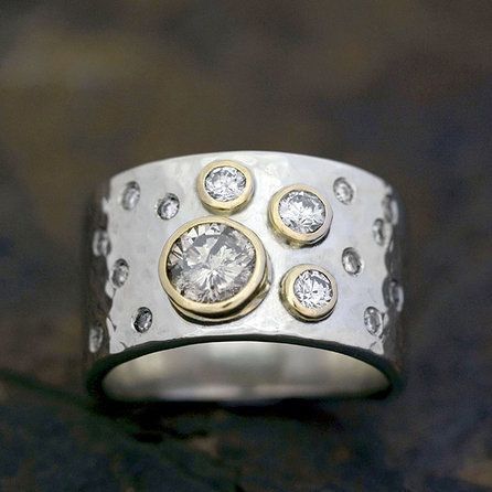 Personalized Zircon Inlaid Womens Ring Lite Luxury