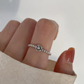 Minimalist Irregular 925 Silver Stackable Rings, INS Style Simple Plain Band, Modern Non-Tarnish Jewelry Gift For Her