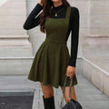 Fashion Commuter Corduroy Overall Dress Women