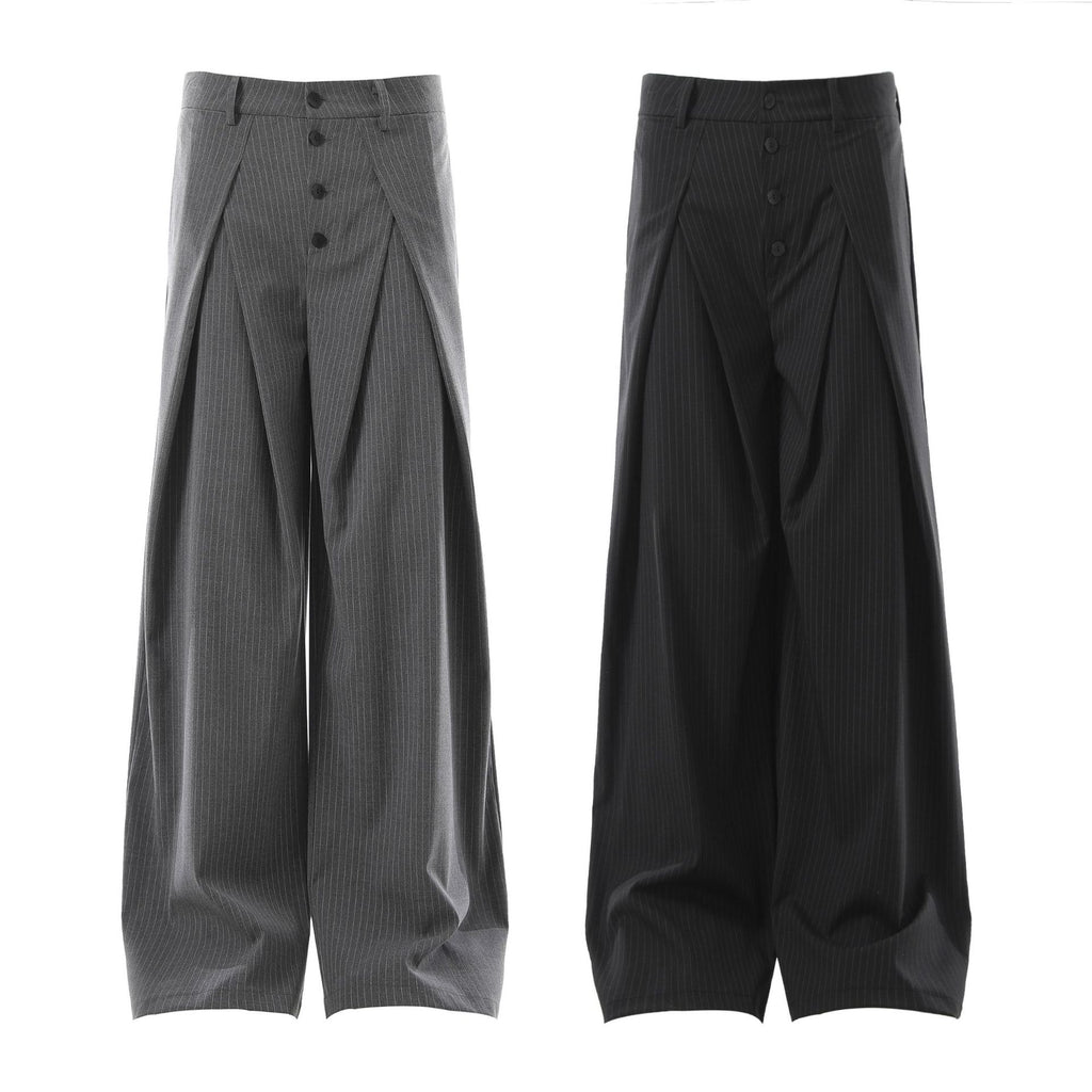American-style Vintage Streetwear Unisex Retro Suit Pants