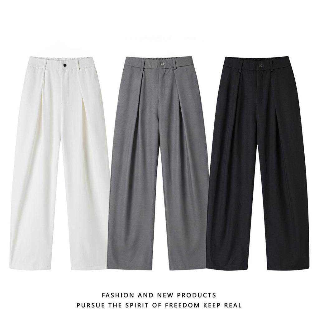 Men's Casual Three-Dimensional Pleated Trousers
