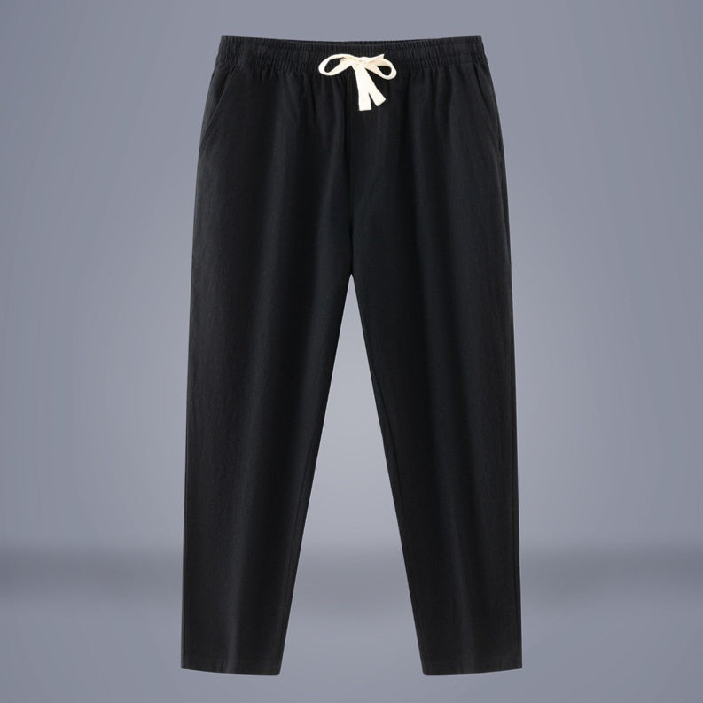 Men's Cotton-Linen Fashionable Casual Wide-Leg Pants