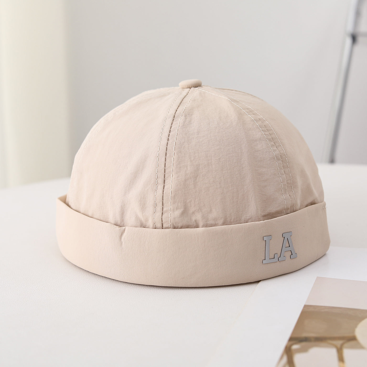 Single-color Quick-drying Lightweight Foldable Stylish And Cool Gentleman's Hat Without Brim, Suitable For Daily Shopping, Outdoor Commuting.