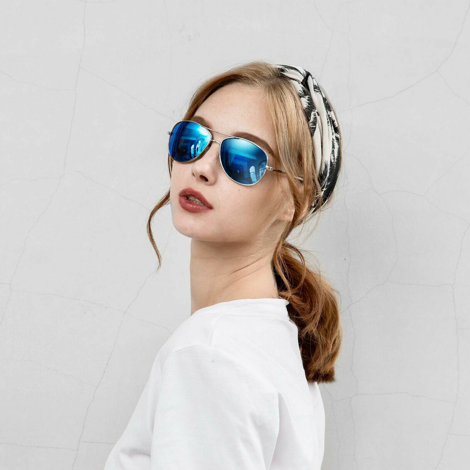 Polarized Sunglasses Men Ladies Women Unisex Mirror Vintage Retro Pilot