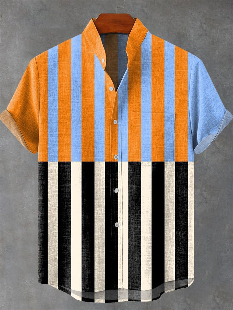 New Men's 3D Art Print Casual Shirt
