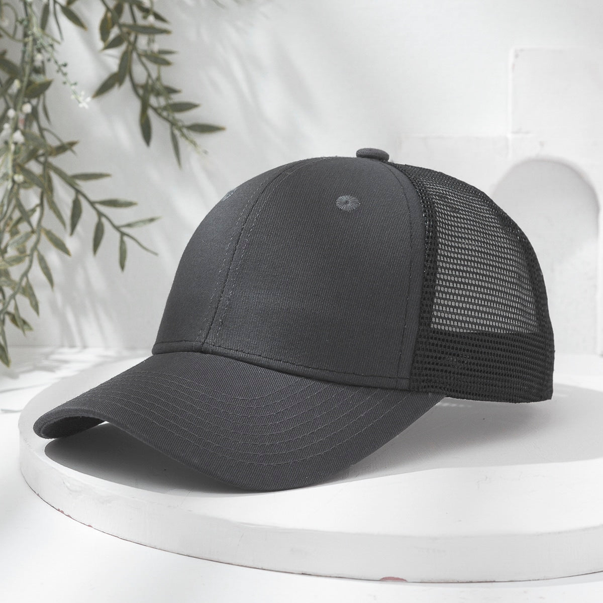 Multi-color Mesh Fabric Breathable Lightweight Sun-protective Adjustable Simple And Fashionable Baseball Cap Suitable For Sports, Travel And Outings