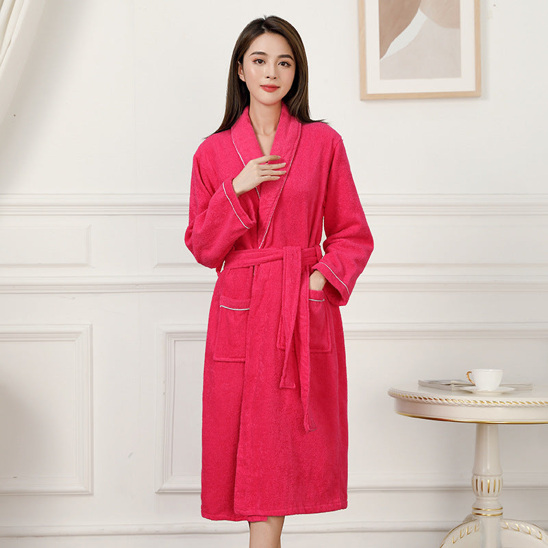 Towel Material Bathrobe Men's And Women's