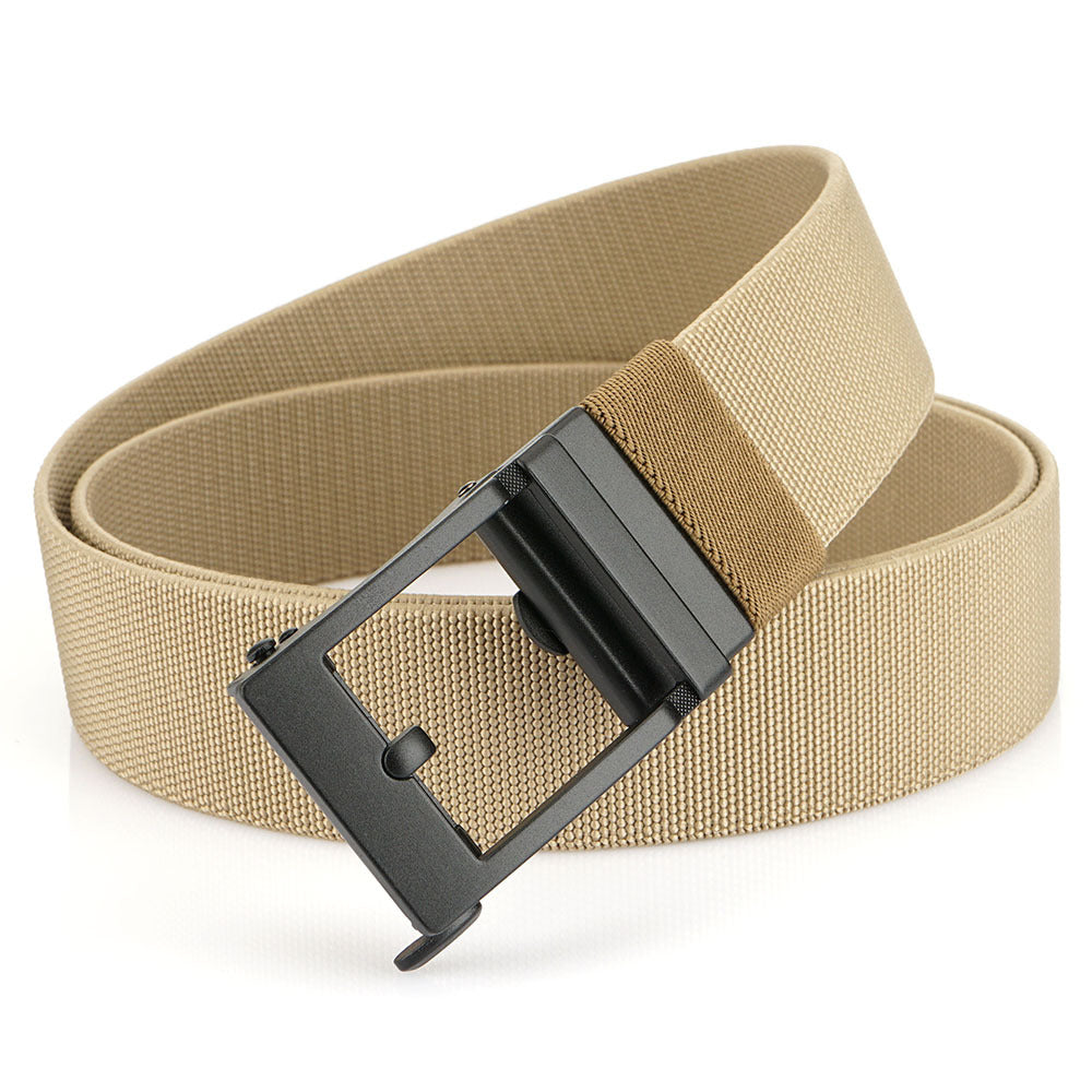 Mens Elastic Fashion Casual Outdoor Sports Tactical Belt With Automatic Buckle
