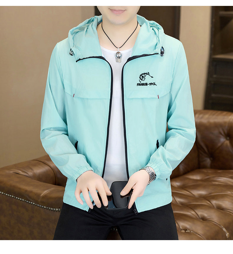 Men's Lightweight Breathable UV Protection Hooded Jacket