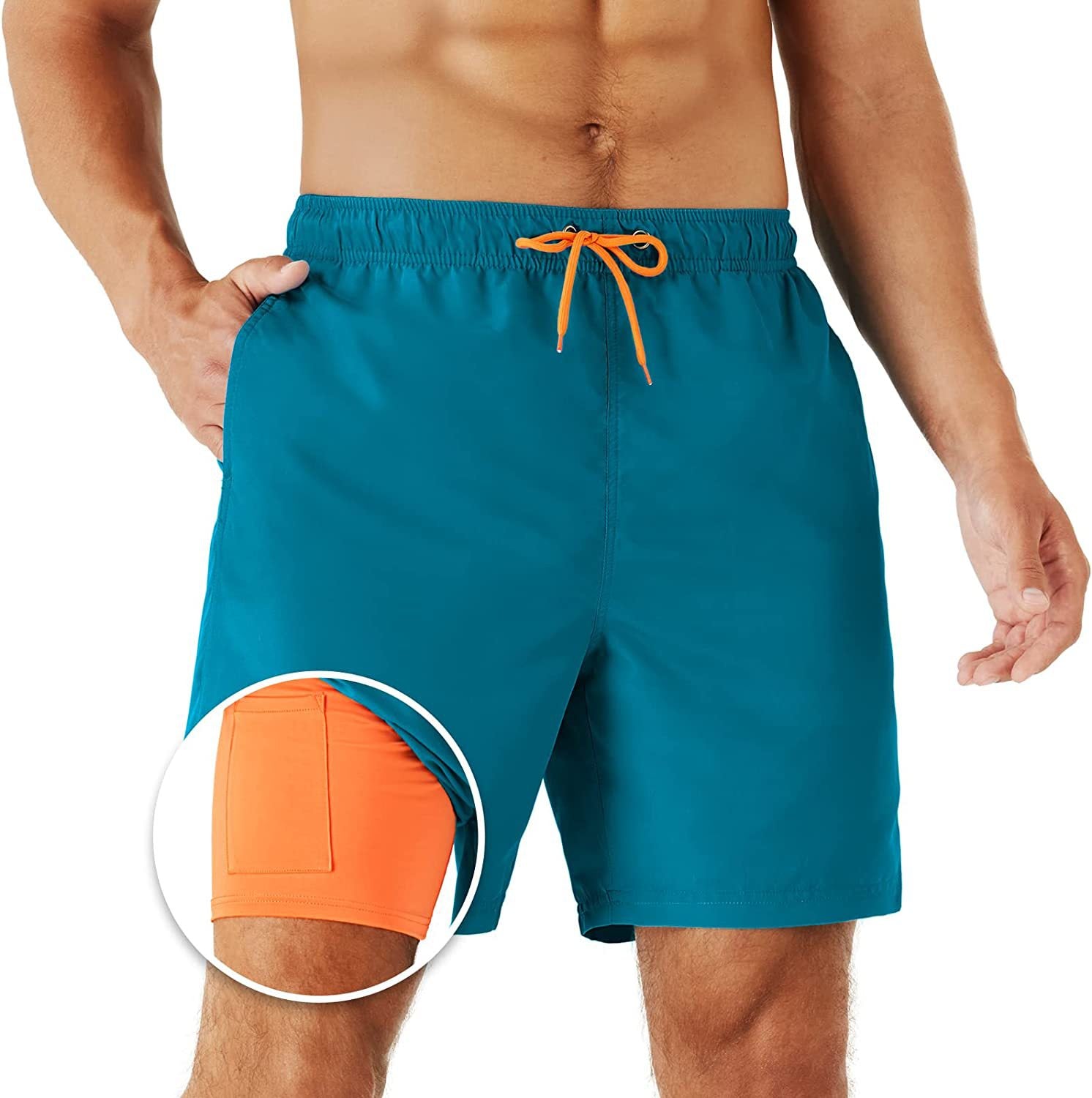Anti-Embarrassment Quick-Dry Solid-Color Shorts