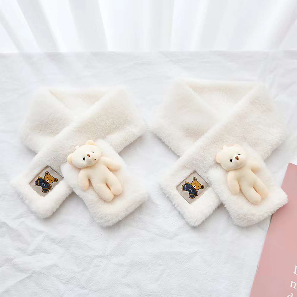 Versatile Cartoon Solid-Color Scarf