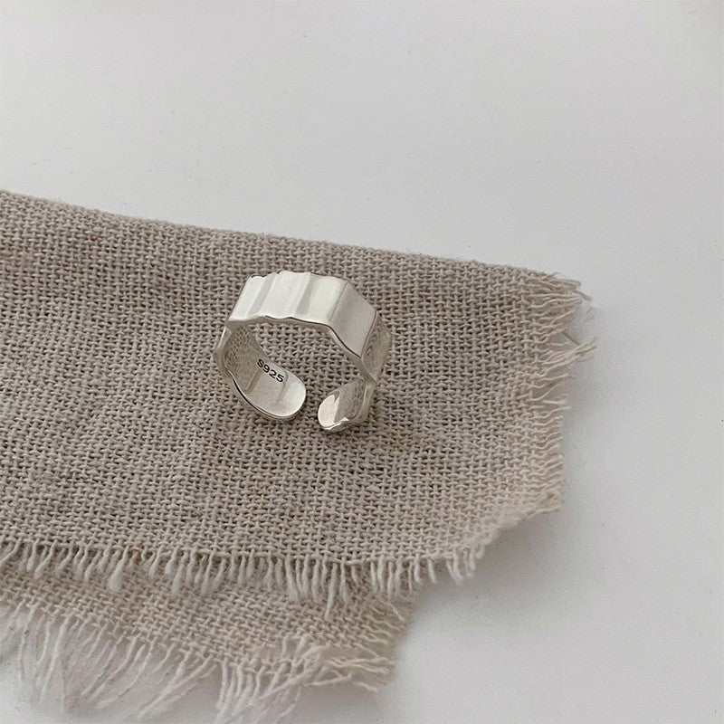 INS Style Minimalist Non-Tarnish 925 Silver Band Rings