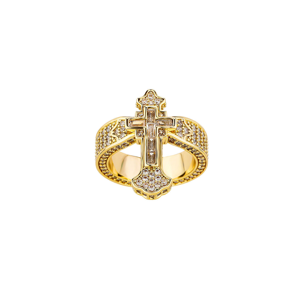 Casual And Versatile New Cross Ring Trendy Mens Ring