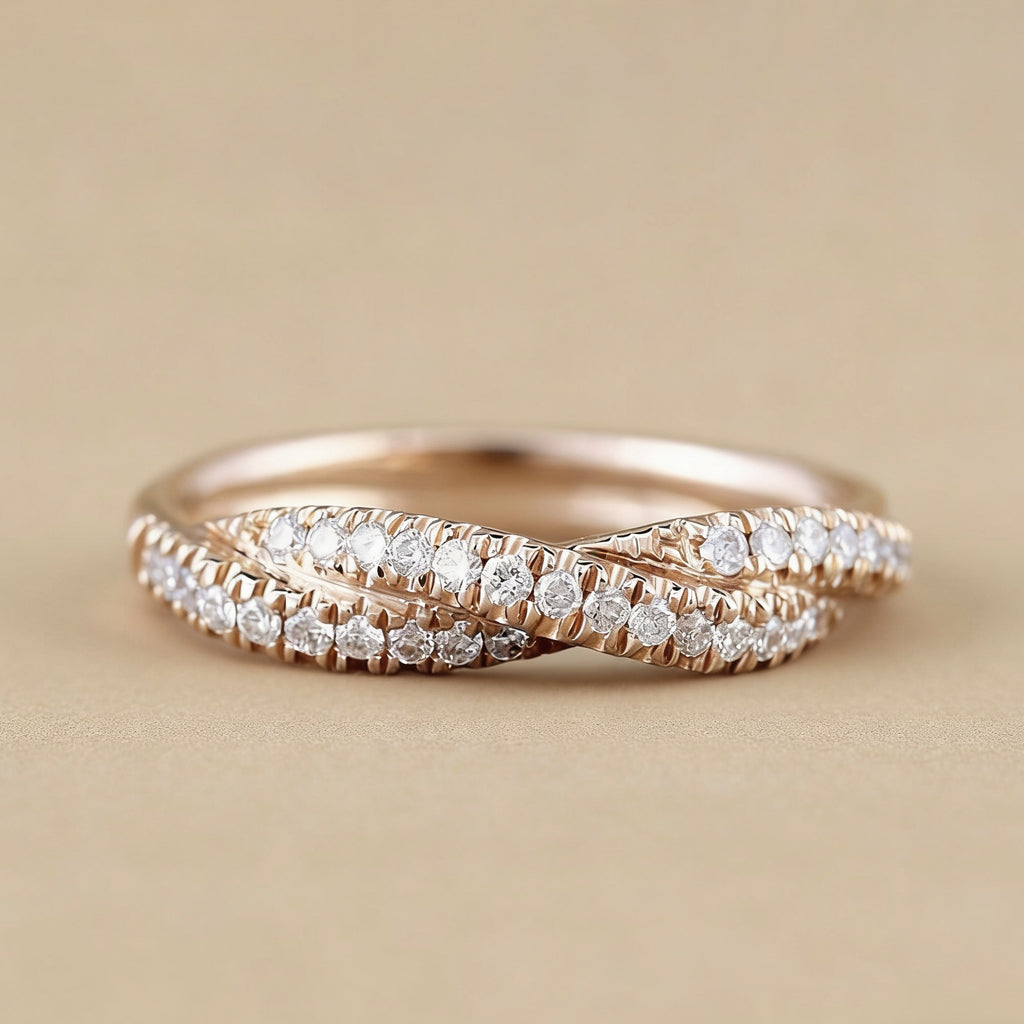 Fashionable New Twist Rope Cable Ring