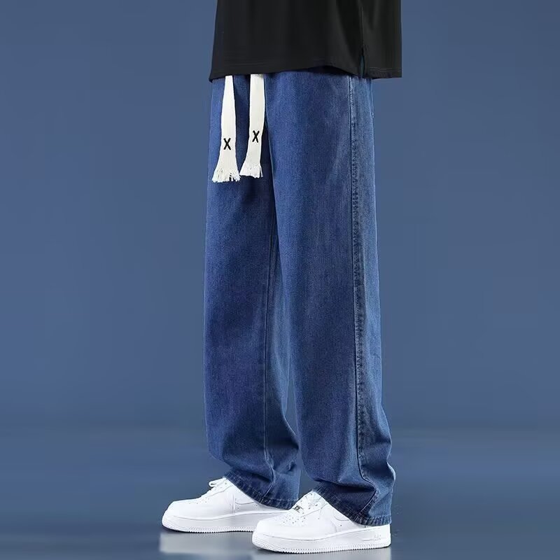 American-style Straight-leg Trendy Brand Casual Wide-leg Pants For Students