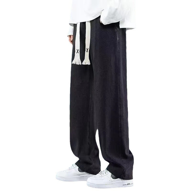American-style Straight-leg Trendy Brand Casual Wide-leg Pants For Students