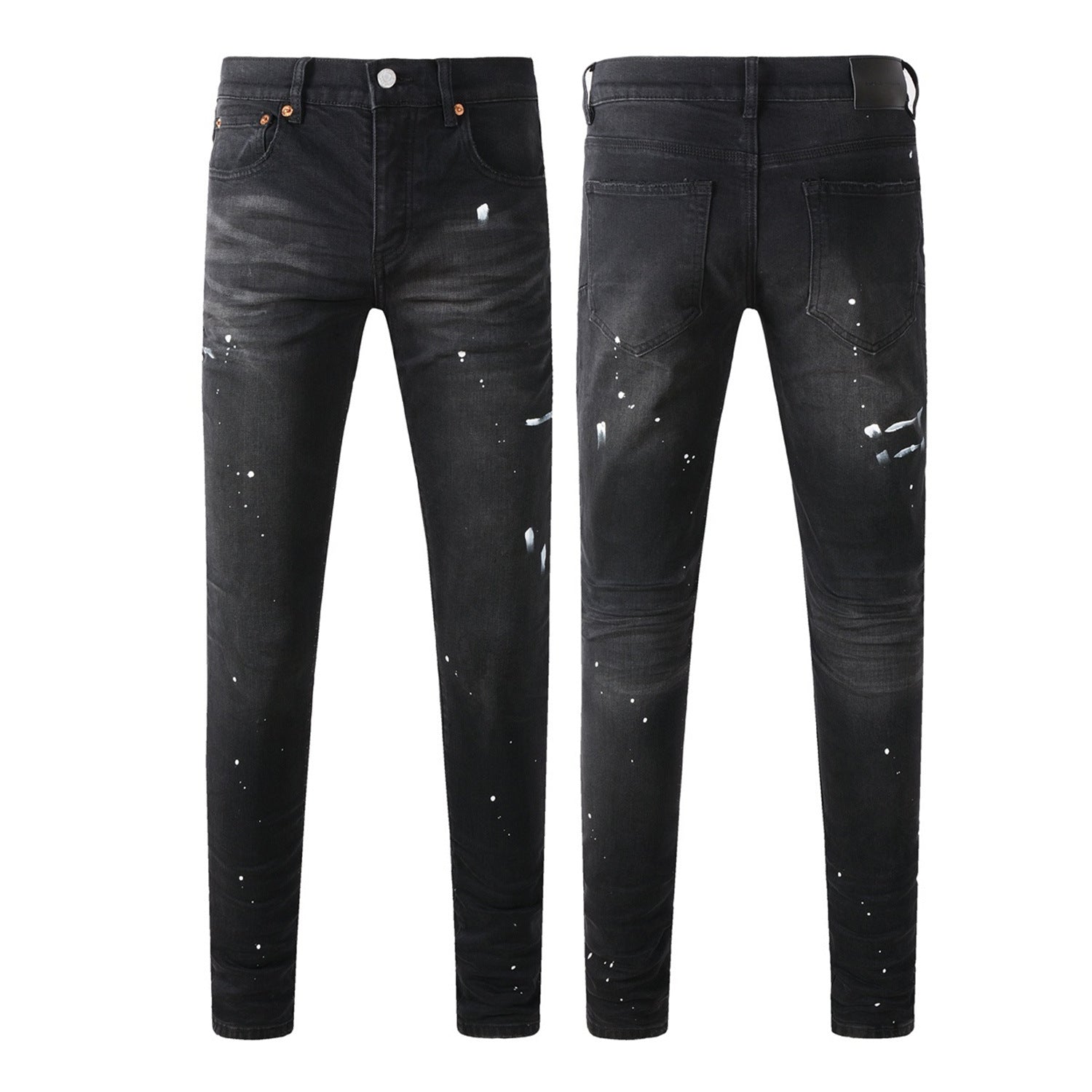 Men's Fashionable Ripped Straight-Leg Pants
