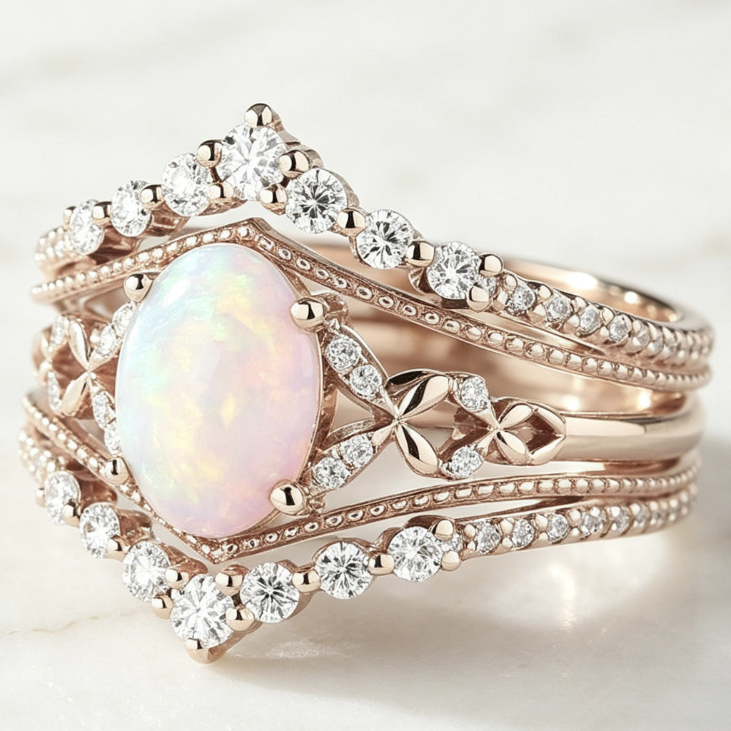 New Rose Gold Cross Couple Rings
