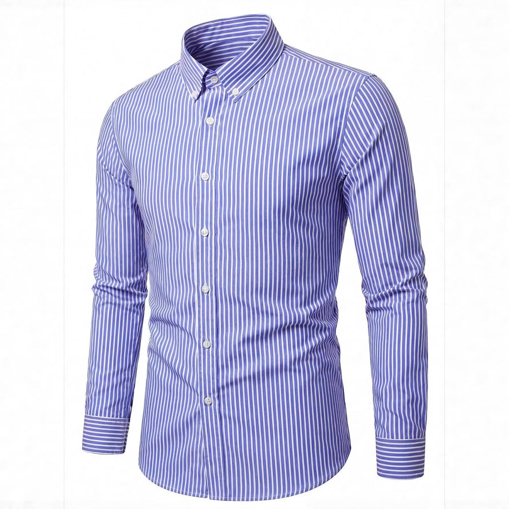 Men's Long-sleeve Striped Base-layer Shirt