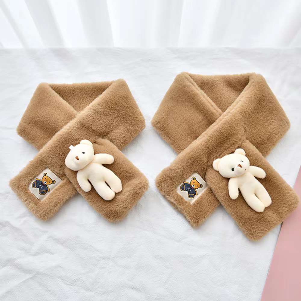 Versatile Cartoon Solid-Color Scarf