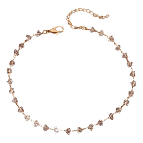 QIAMNI Summer Bohemia Crystal Cubic Zirconia Anklet For Women Girls