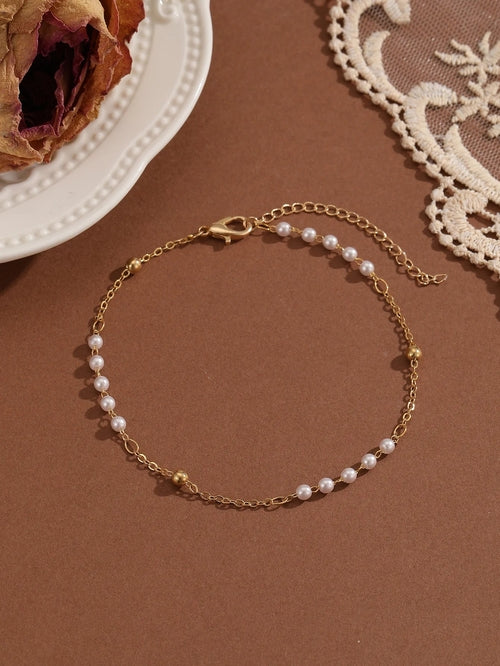 QIAMNI Summer Bohemia Crystal Cubic Zirconia Anklet For Women Girls
