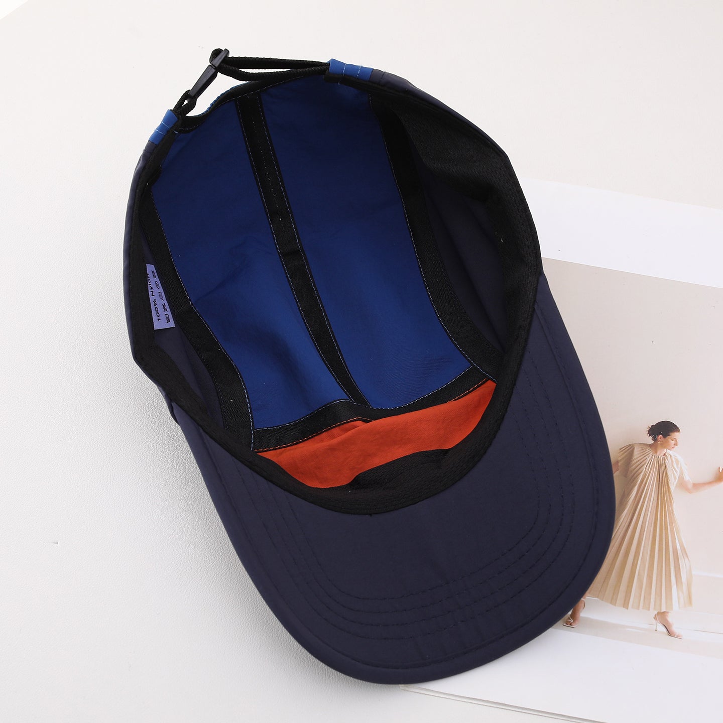 Light Board Patchwork Color-matching Water-resistant Lightweight Casual Simple Style Adjustable Baseball Cap For Travel, Tourism, Sports