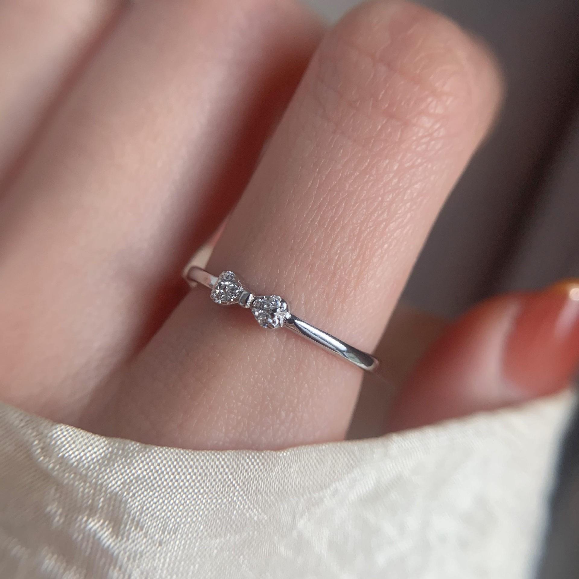 Minimalist Irregular 925 Silver Stackable Rings, INS Style Simple Plain Band, Modern Non-Tarnish Jewelry Gift For Her