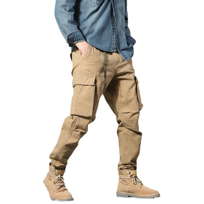Fashion American Multi-pocket Cargo Pants Men