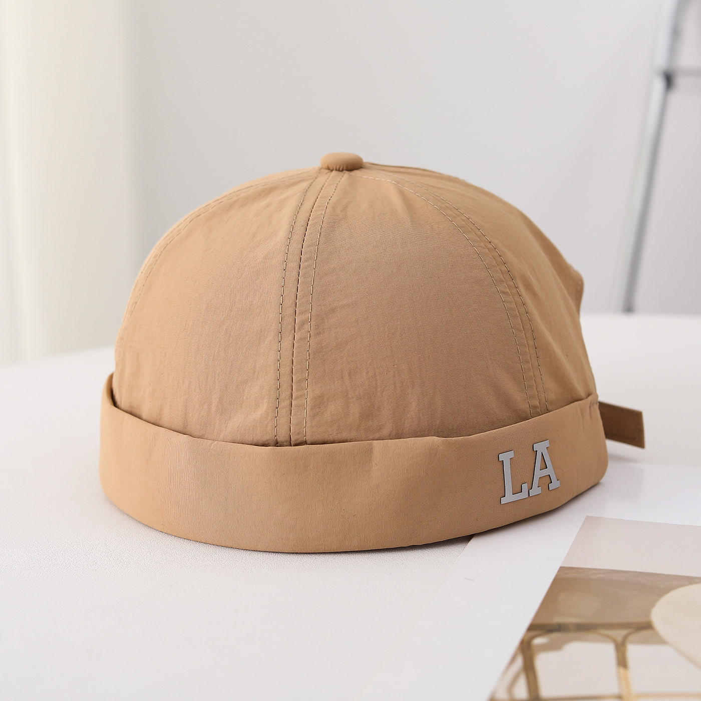 Single-color Quick-drying Lightweight Foldable Stylish And Cool Gentleman's Hat Without Brim, Suitable For Daily Shopping, Outdoor Commuting.