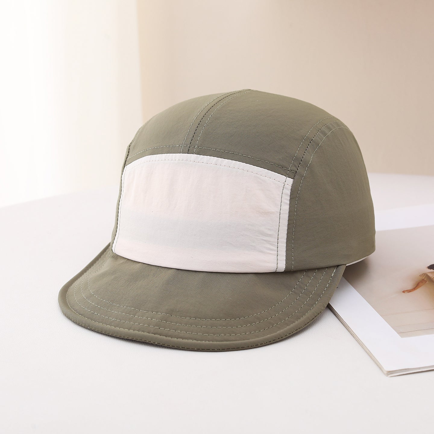 Men's Multi-color Adjustable Flat Brim Hip-hop Hat With Sun Protection, Quick-drying Soft Top, Versatile For Casual Wear, Suitable For Outdoor Sports, Hiking, Outings, And Shopping.