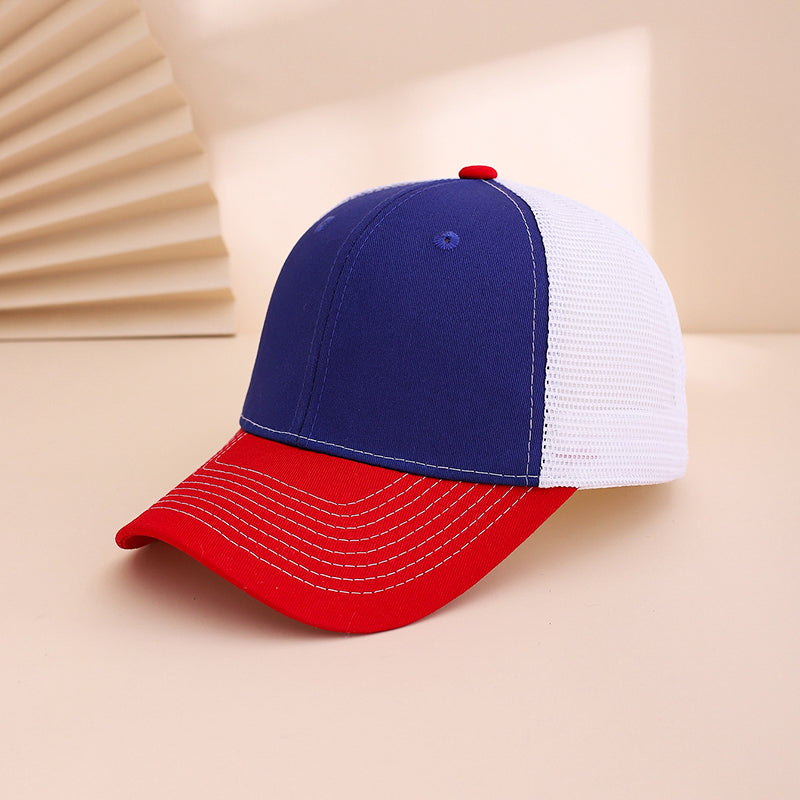 Multi-color Mesh Fabric, Breathable, Wide-brimmed Sun Protection, Adjustable, Simple And Fashionable Baseball Cap For Casual Sports, Travel, Commuting.