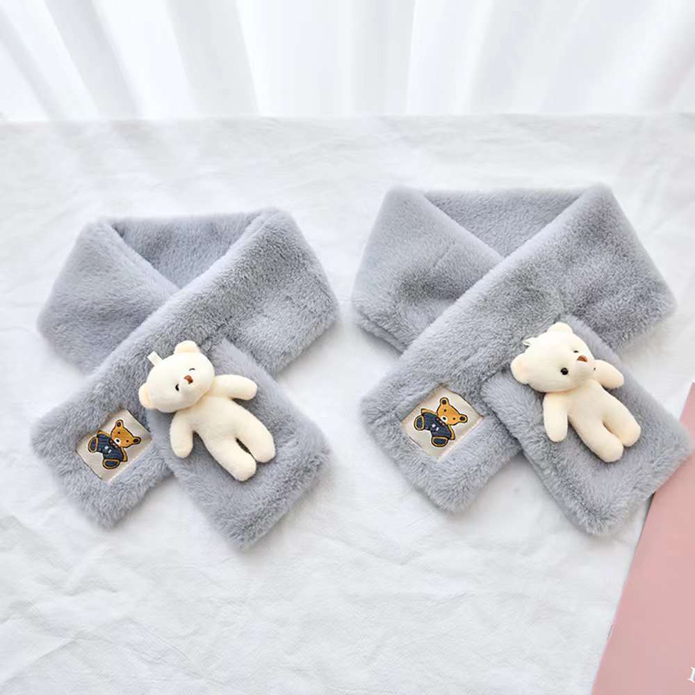 Versatile Cartoon Solid-Color Scarf