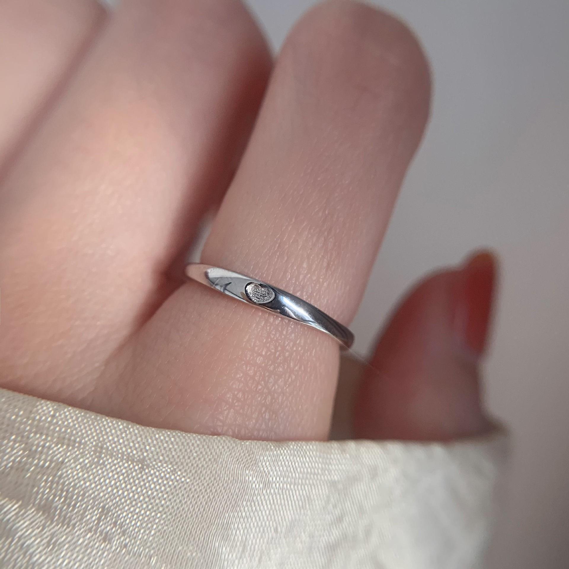 Minimalist Irregular 925 Silver Stackable Rings, INS Style Simple Plain Band, Modern Non-Tarnish Jewelry Gift For Her