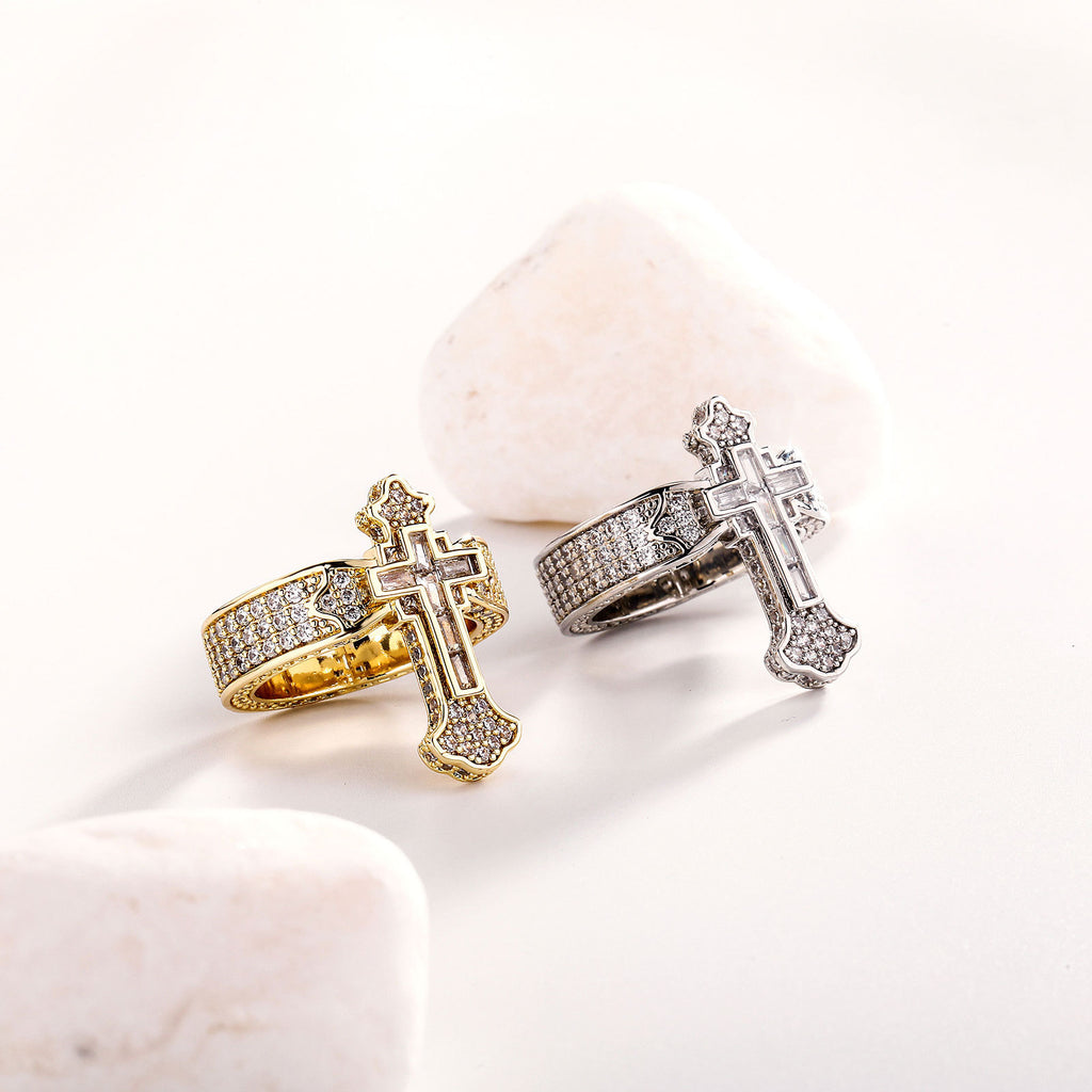 Casual And Versatile New Cross Ring Trendy Mens Ring