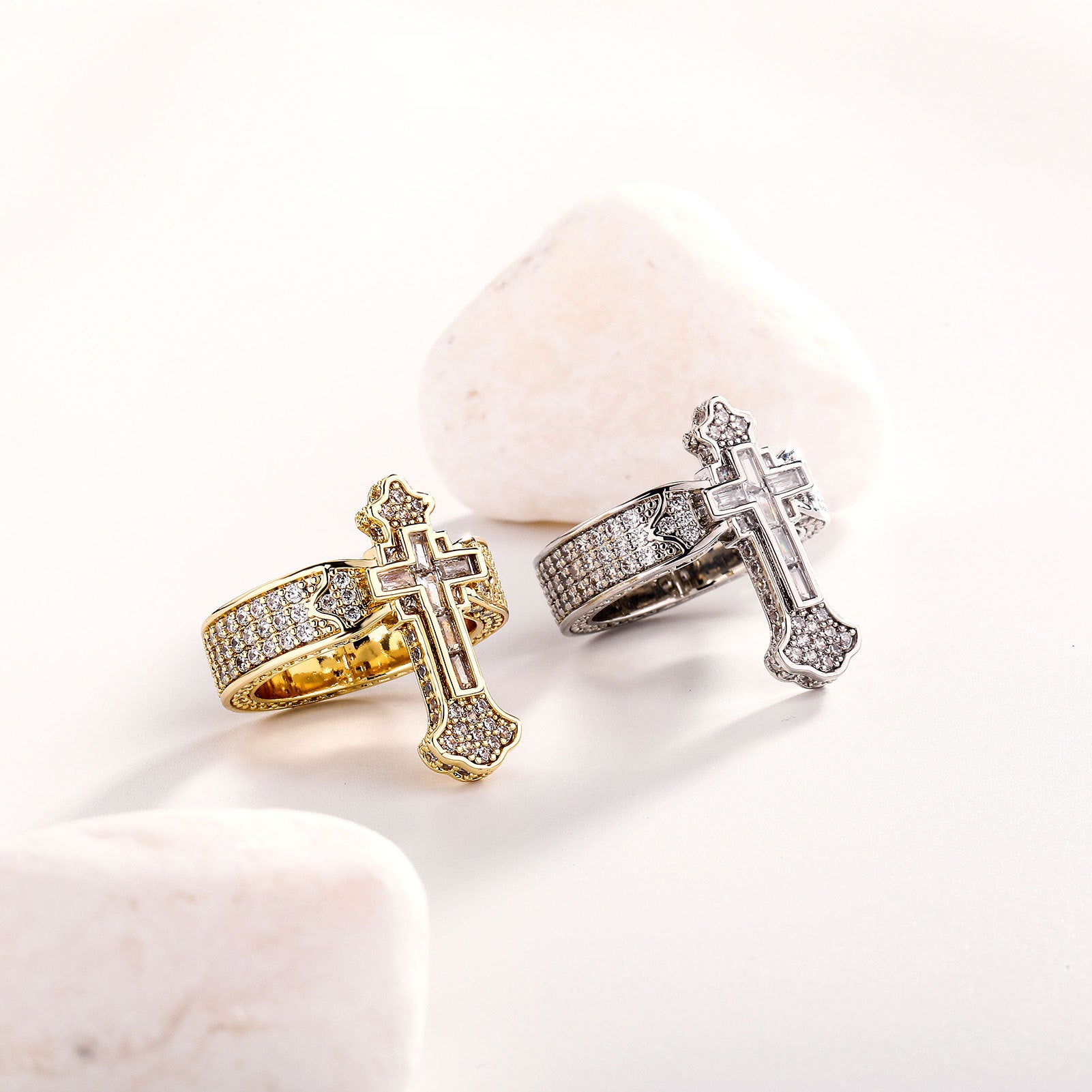 Casual And Versatile New Cross Ring Trendy Mens Ring