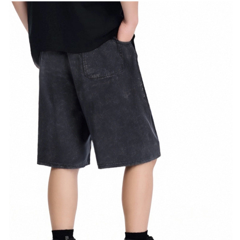 High-street EuropeanAmerican-size Five-point Pants